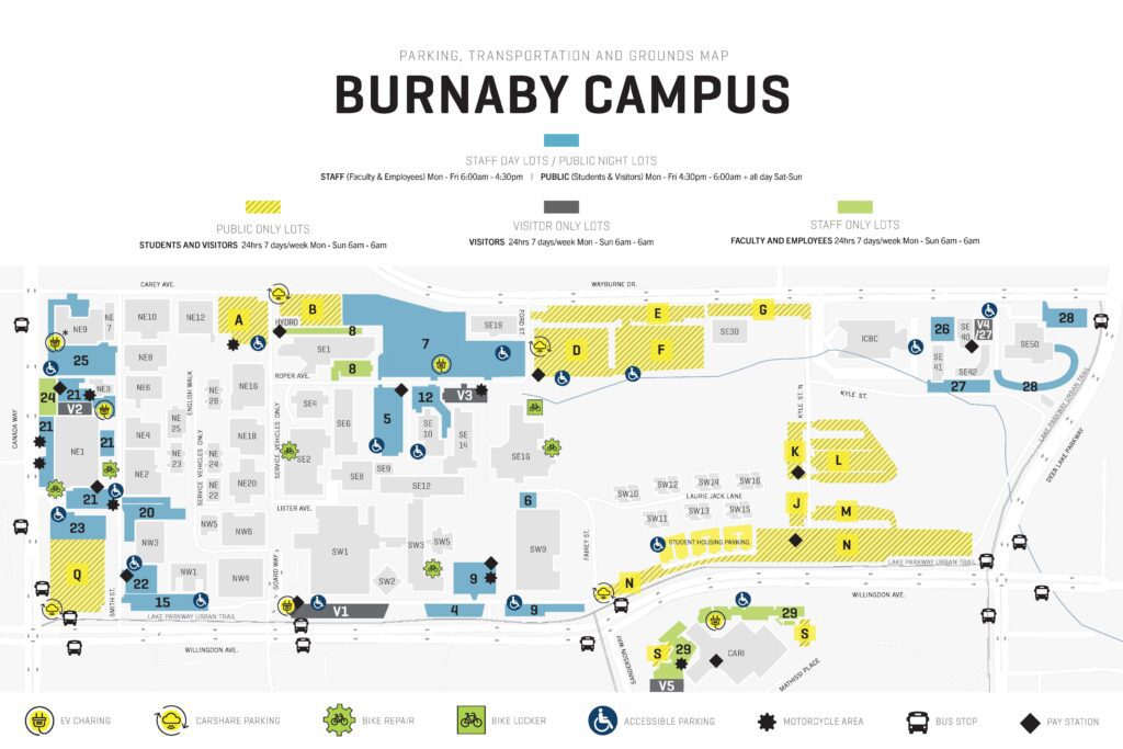 BCIT Burnaby Campus Map