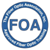 The Fiber Optic Association badge for Approved Training Organizations